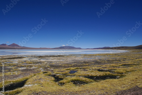 Paysage argentine lagune en montagne