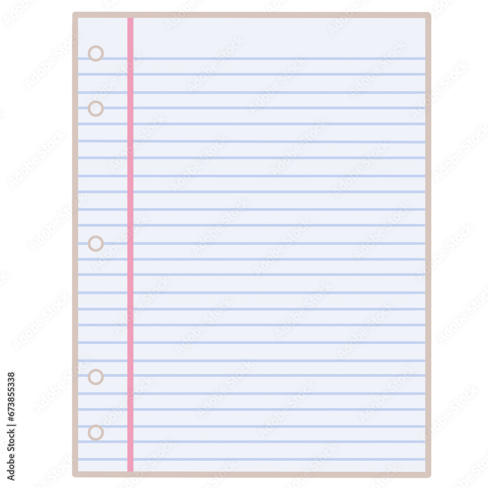 Notebook isolated on white background. White paper note. Notebook isolated on white background. White paper note.