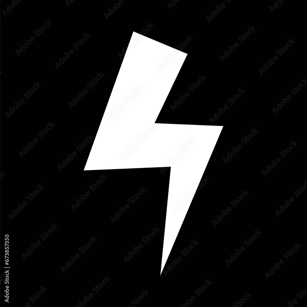 Fototapeta premium Power icon ,energy sign, Lightning icon set illustration.