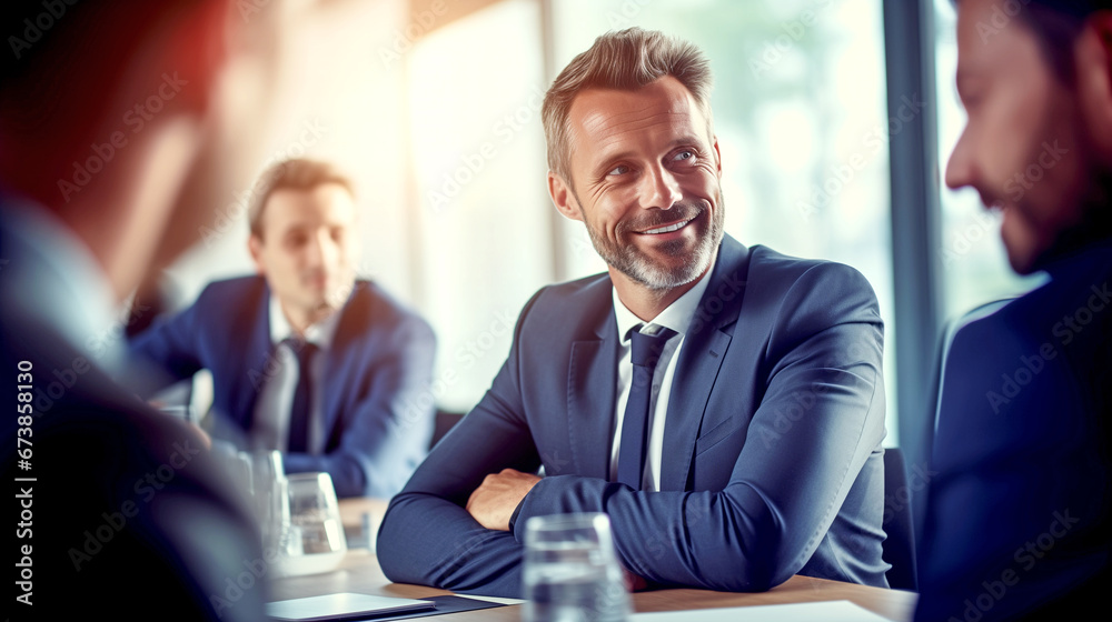 CEO MALE BUSINESSMAN LEADER DISCUSSING FUTURE WORK PLAN WITH THE EXECUTIVE MANAGEMENT TEAM. legal AI CEO MALE BUSINESSMAN LEADER DISCUSSING FUTURE WORK PLAN WITH THE EXECUTIVE MANAGEMENT TEAM. legal AI
