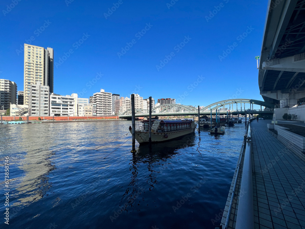 The Sumida river in Tokyo