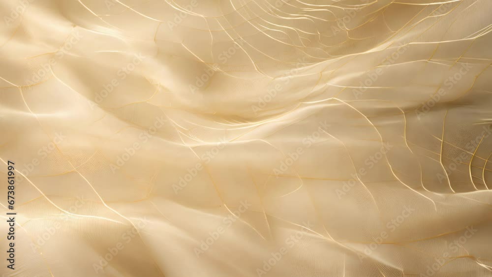 A hazel web, finely woven with delicate threads that glisten in the light. It appears almost weightless, but with incredible strength and complexity.