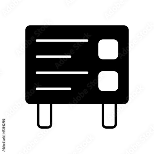 Scoreboard icon. solid icon