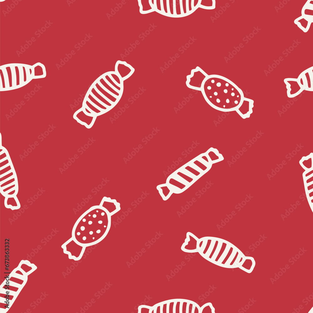 Candy pattern. Merry Christmas Happy New Year background. Vector illustration doodles Candy pattern. Merry Christmas Happy New Year background. Vector illustration doodles