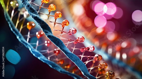 Abstract image of DNA strand © cherezoff