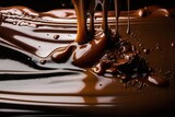 Liquid chocolate. Generative Ai