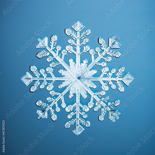 snowflakes on a blue background