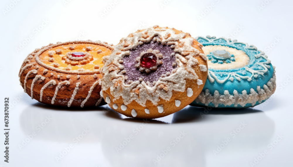 Gingerbread cookies in a decorative arts style Gingerbread cookies in a decorative arts style