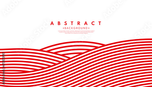 Red wave line pattern background. Celebration concept. Vector illustration.