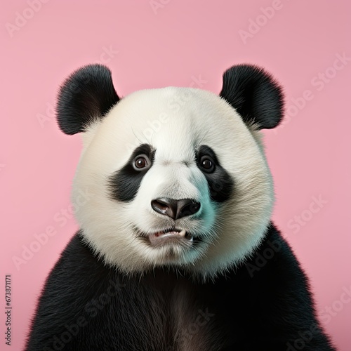 portrait of a panda bear