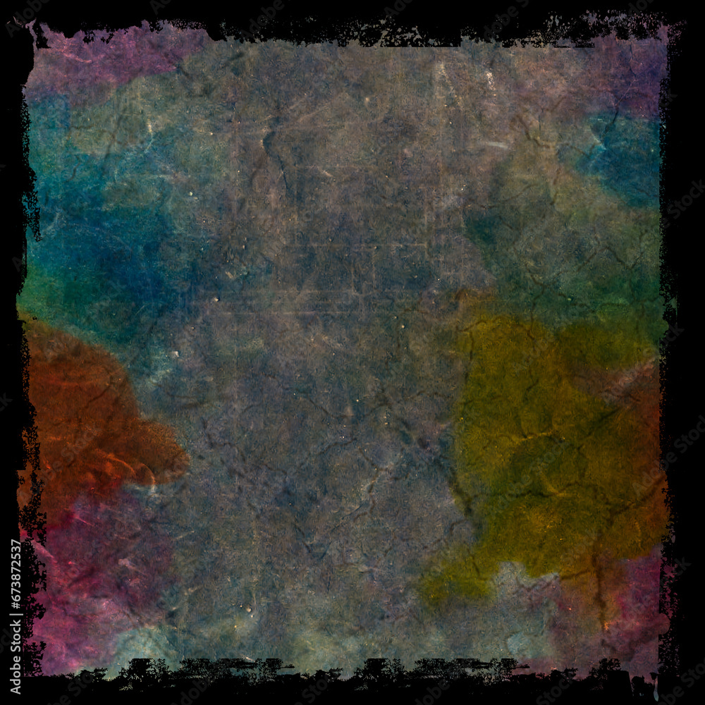 Colorful texture in black frame