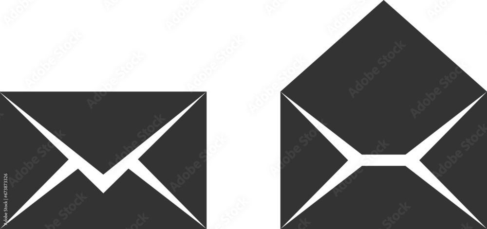 Set envelop icons letter. Envelope icon vector template. Mail symbol element. Mailing sign for web or print design. Set envelop icons letter. Envelope icon vector template. Mail symbol element. Mailing sign for web or print design.