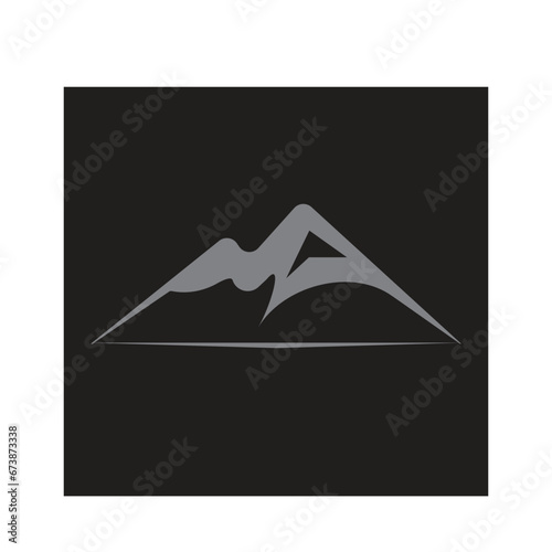 Mountain icon Logo Template Vector illustration design