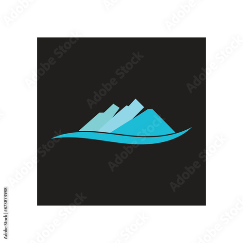 Mountain icon Logo Template Vector illustration design