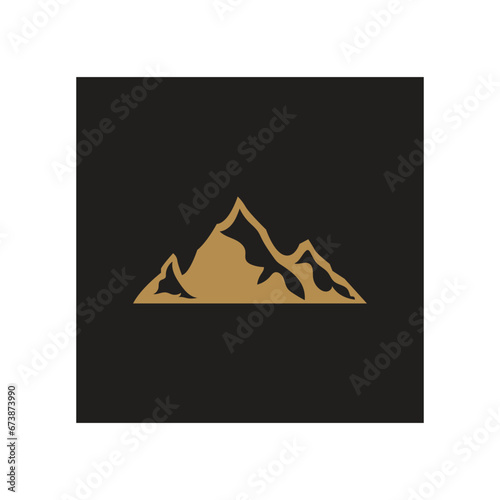 Mountain icon Logo Template Vector illustration design