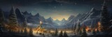 Christmas wide screen background wallpaper illustration design, new years