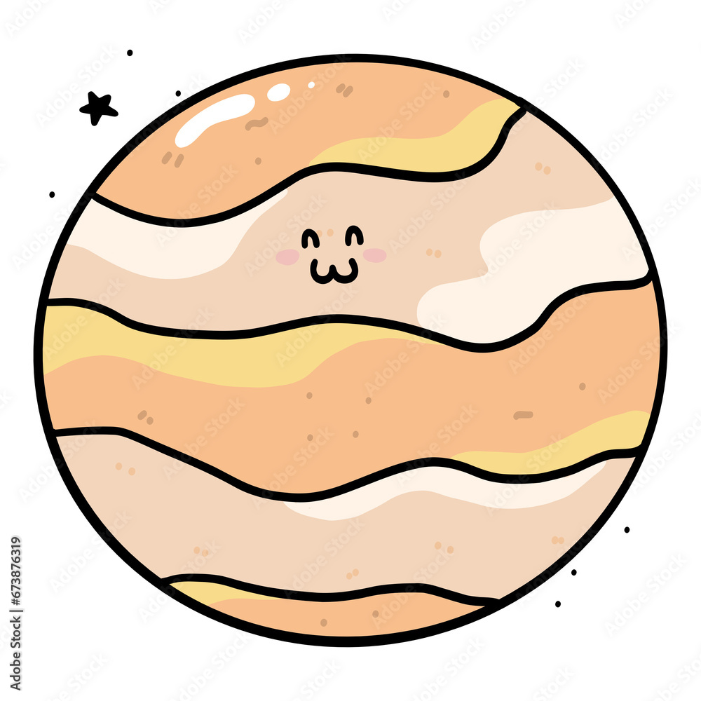 Colorful Earth Space Element Cute Character, Space Clipart Collection Colorful Earth Space Element Cute Character, Space Clipart Collection