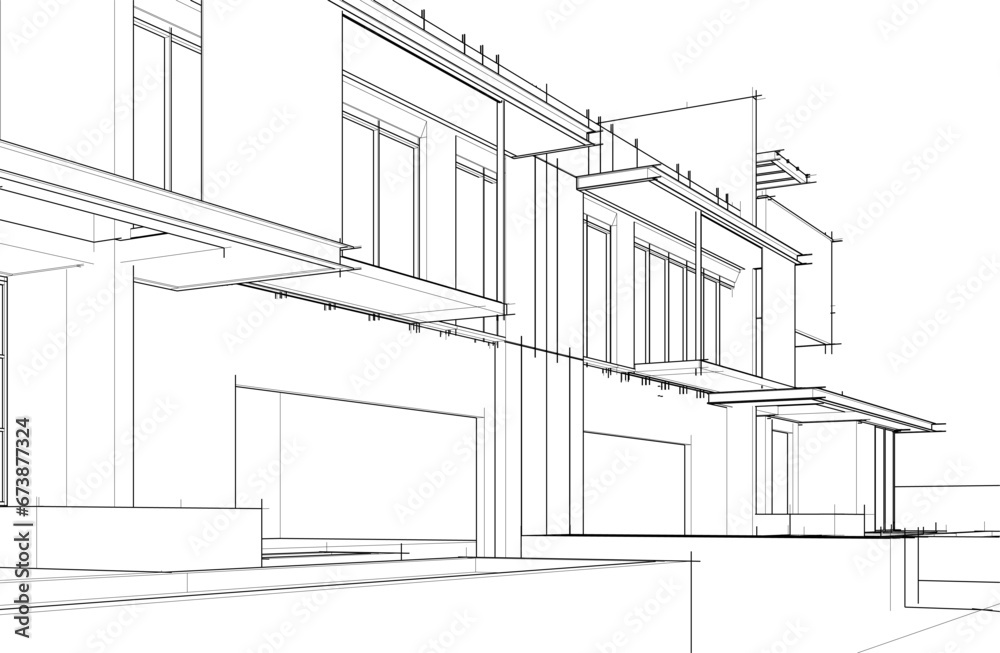 house 3d sketch