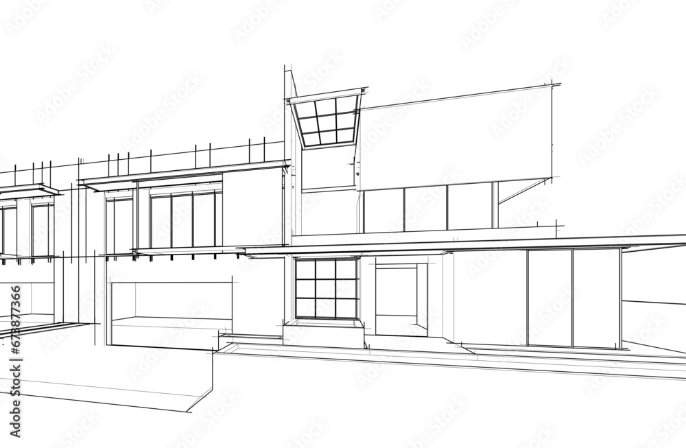 house 3d sketch house 3d sketch