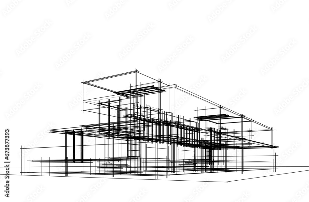 house 3d sketch house 3d sketch