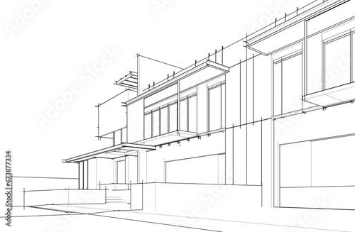 house 3d sketch