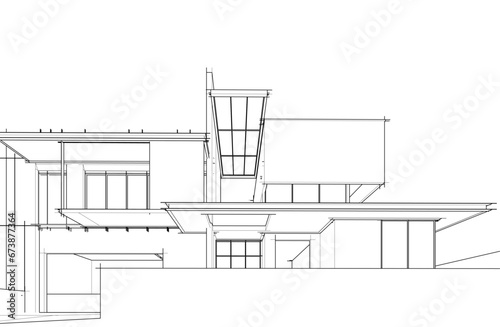 house 3d sketch