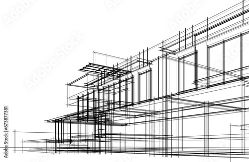 house 3d sketch