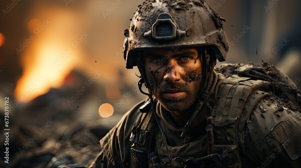 soldier in camouflage soldier in camouflage