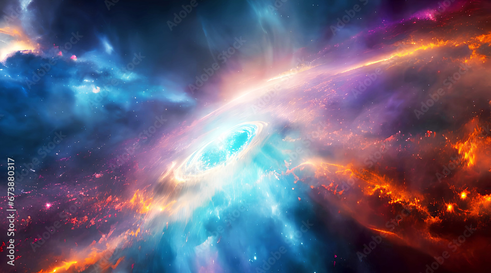 Colorful stardust cloud for wallpaper