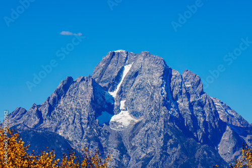 Mount Moran and Skillet Glacier in Grand Teton National Park