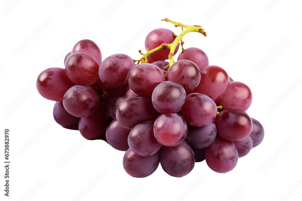 A bunch of grapes on a white background - isolated on transparent background