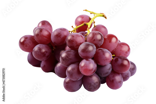 A bunch of grapes on a white background - isolated on transparent background
