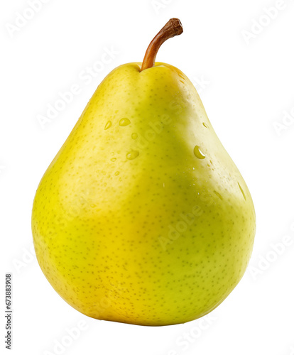 A close up of a pear - isolated on transparent background