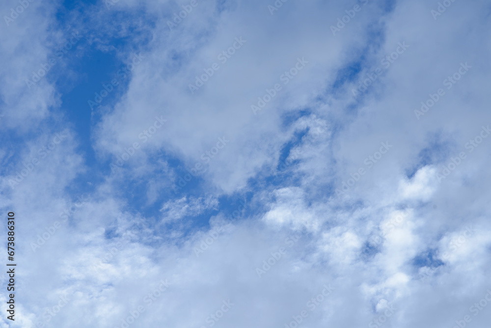 Gentle white clouds dot the bright blue sky, evoking peace and spaciousness in a serene atmosphere. Gentle white clouds dot the bright blue sky, evoking peace and spaciousness in a serene atmosphere.