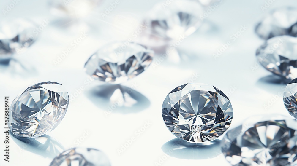 Diamonds Close Up Different Cuts and Sizes Gemstones Jewelry Precious Stones Facets Luxury Sparkling Expensive Shiny Brilliant Clarity Diamonds Close Up Different Cuts and Sizes Gemstones Jewelry Precious Stones Facets Luxury Sparkling Expensive Shiny Brilliant Clarity