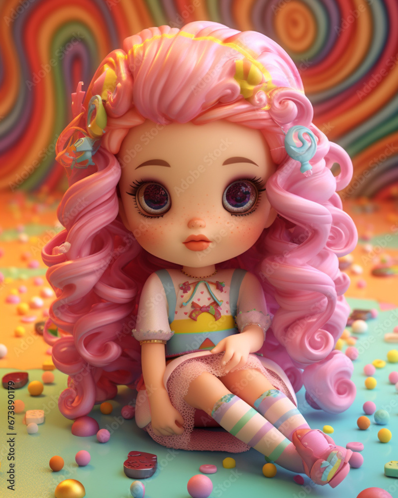 Cute girl with lollipop Cute girl with lollipop
