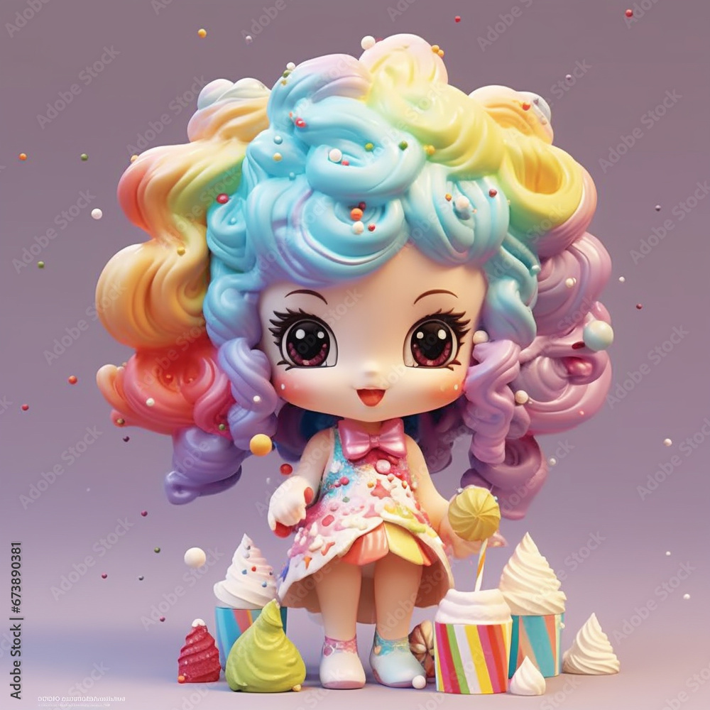 Cute girl with lollipop Cute girl with lollipop
