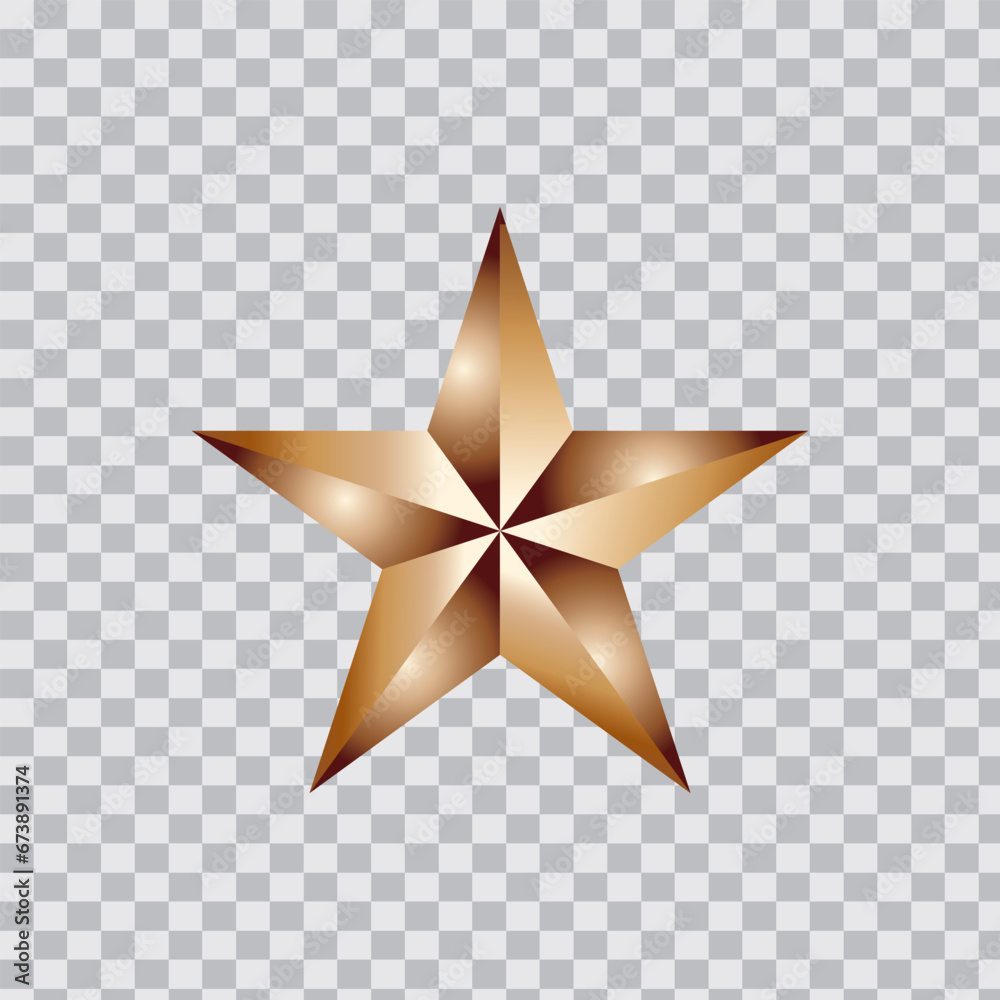 Obraz premium gold star elegant