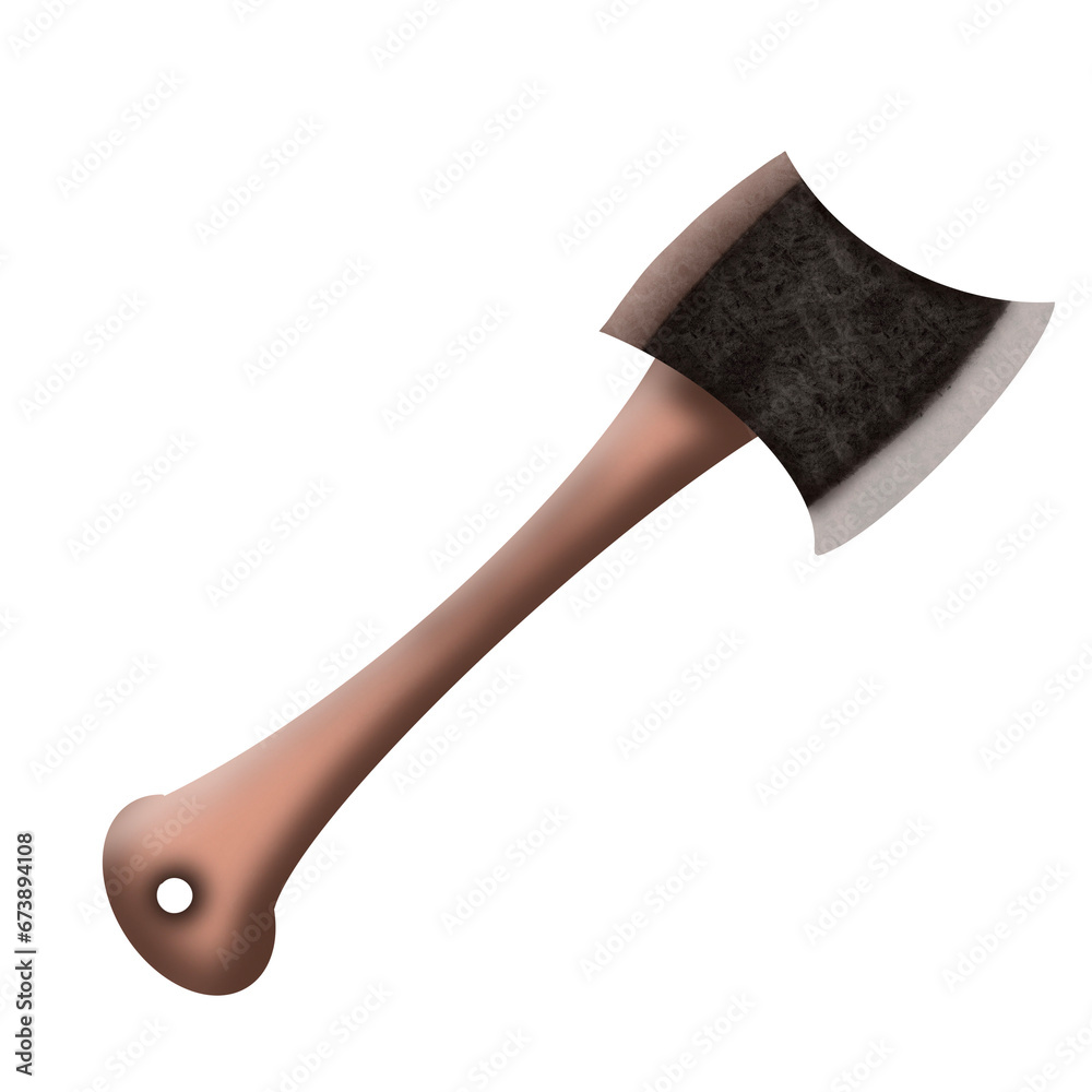 axe isolated on white background