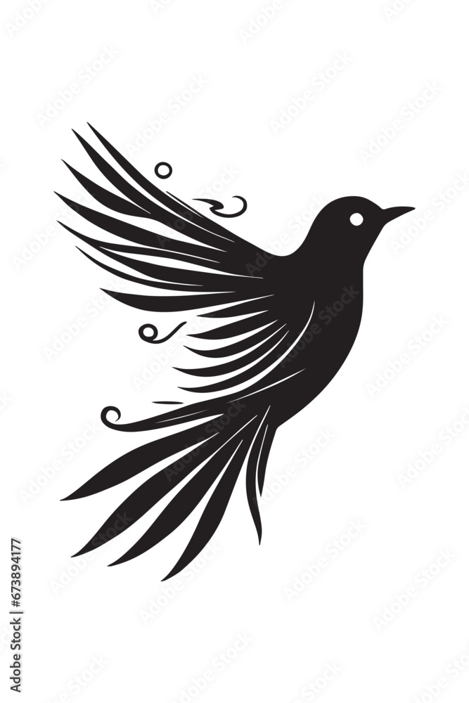 Fototapeta premium Cute dove in flight