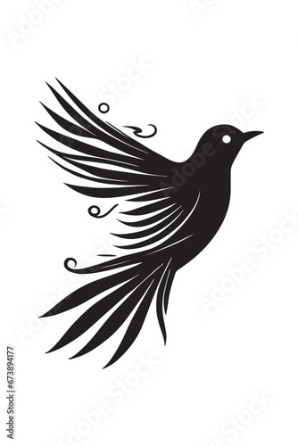Cute dove in flight