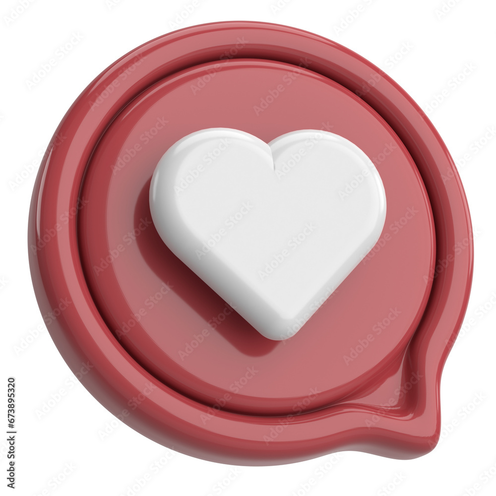 Like icon. Like button. 3D illustration. Like icon. Like button. 3D illustration.
