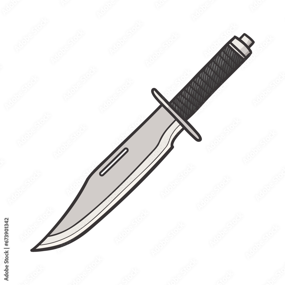 Hand drawn vector illustration of a poor knife. Hand drawn vector illustration of a poor knife.