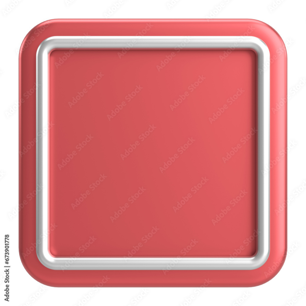 3D rectangle button. Empty button. 3D illustration. 3D rectangle button. Empty button. 3D illustration.
