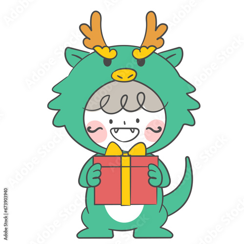 용 의상을 입은 캐릭터