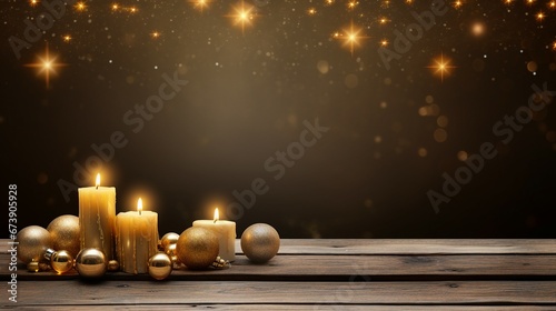 Xmas Light Wooden Abstract Background for Festive Seasonal Designs and Holiday Concepts