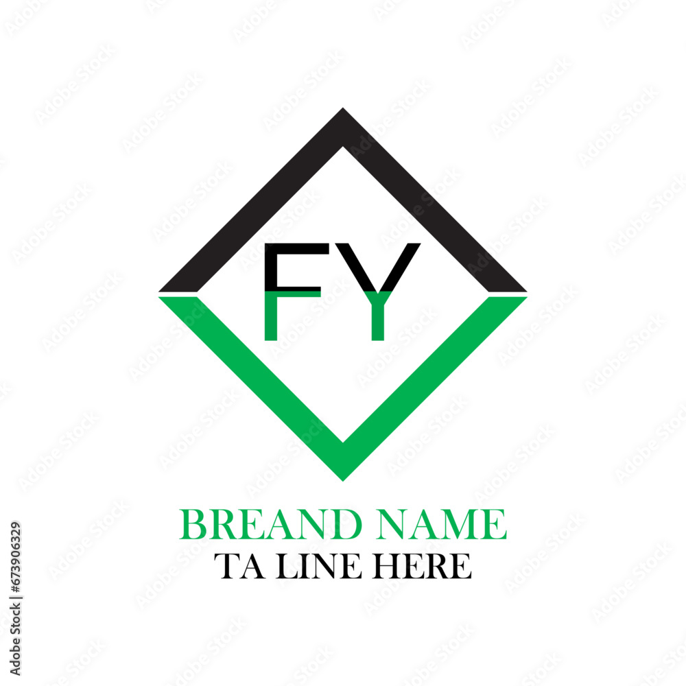GY capital letter enclosed in a square. GY letter logo creative design. GY unique design. Creative Modern GY Letters icon vector Illustration