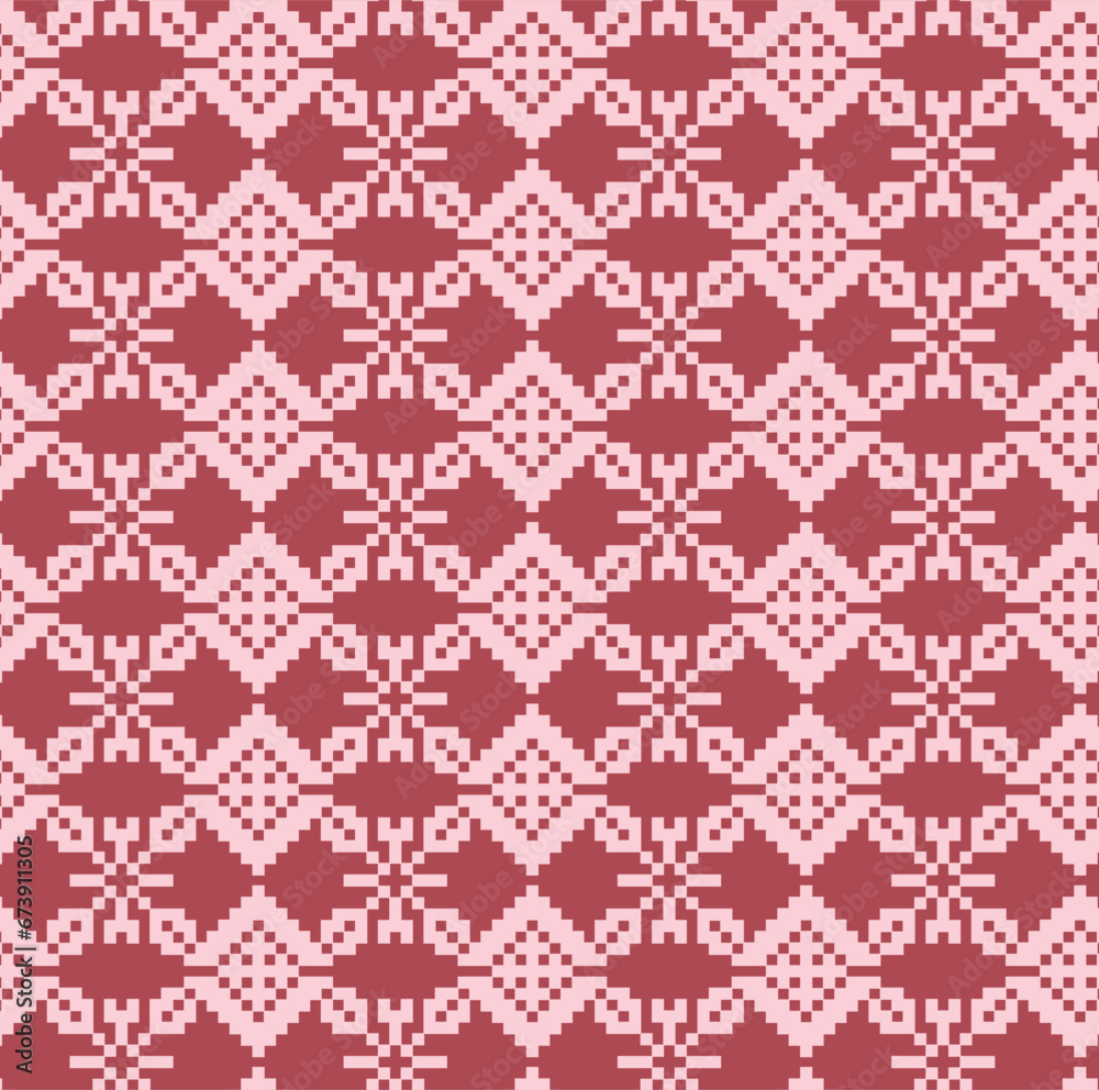 Red seamless ornament pattern Red seamless ornament pattern