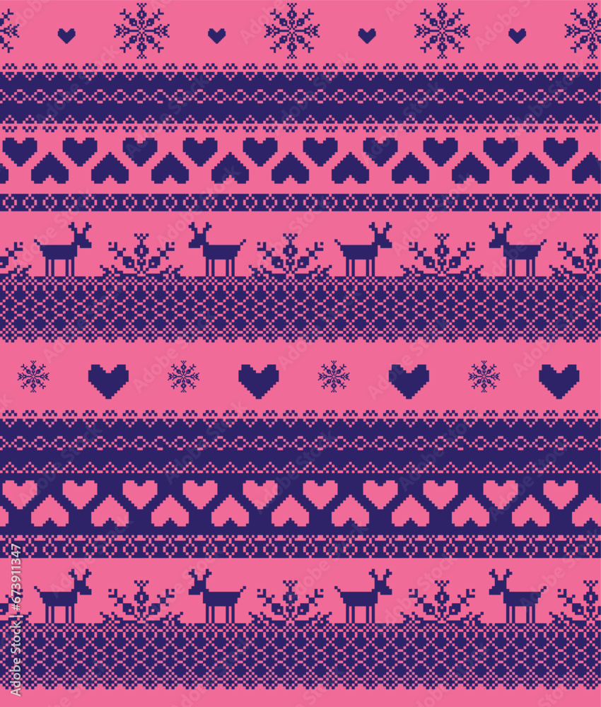 Abstract winter background with hearts and snowflakes Abstract winter background with hearts and snowflakes