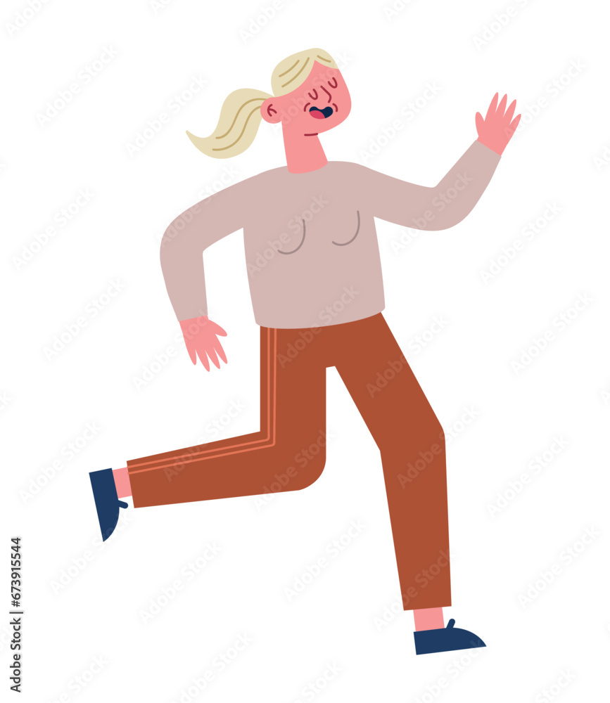 old person active running old person active running